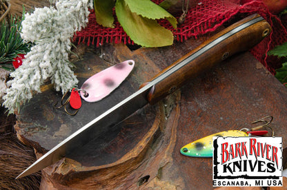 バークリバー バード ＆ トラウト CPM-154 ダークカーリーメイプル - ブラック ライナー - モザイクピン #3