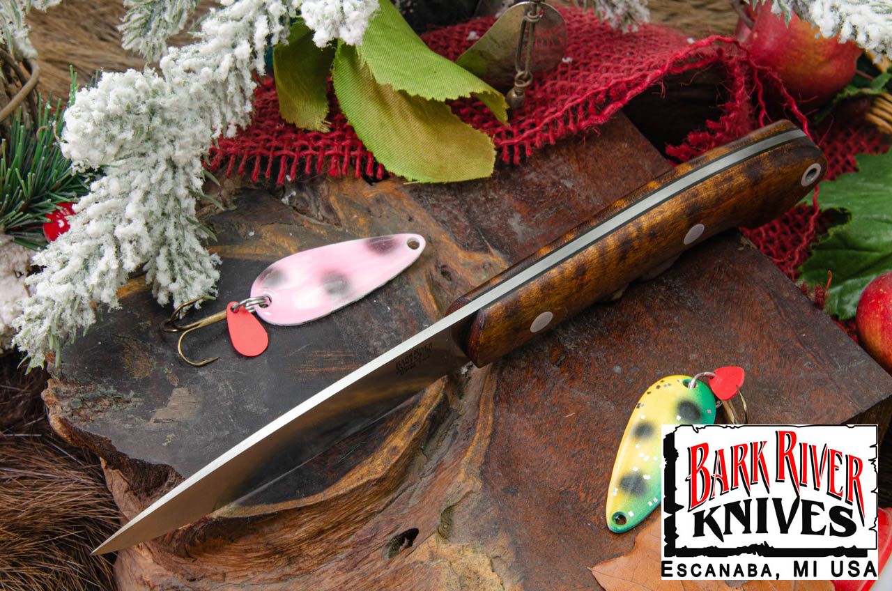 バークリバー バード ＆ トラウト CPM-154 ダークカーリーメイプル - ブラック ライナー #1