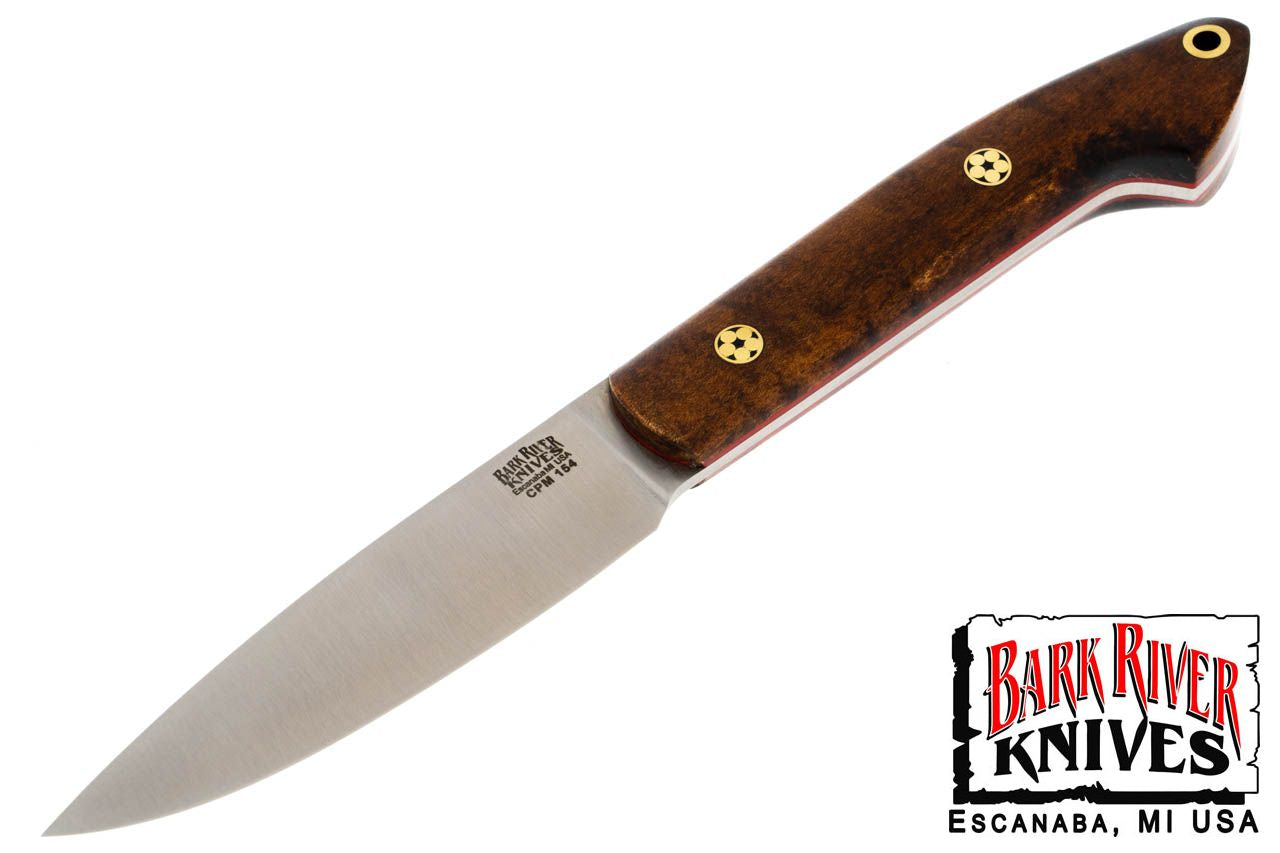 バークリバー バード ＆ トラウト CPM-154 ダークカーリーメイプル - レッドライナー - モザイクピン #3