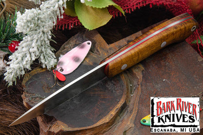 バークリバー バード ＆ トラウト CPM-154 ダークカーリーメイプル - レッドライナー #1