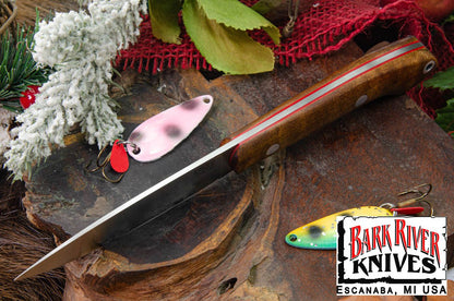 バークリバー バード ＆ トラウト CPM-154 ダークカーリーメイプル - レッドライナー #3