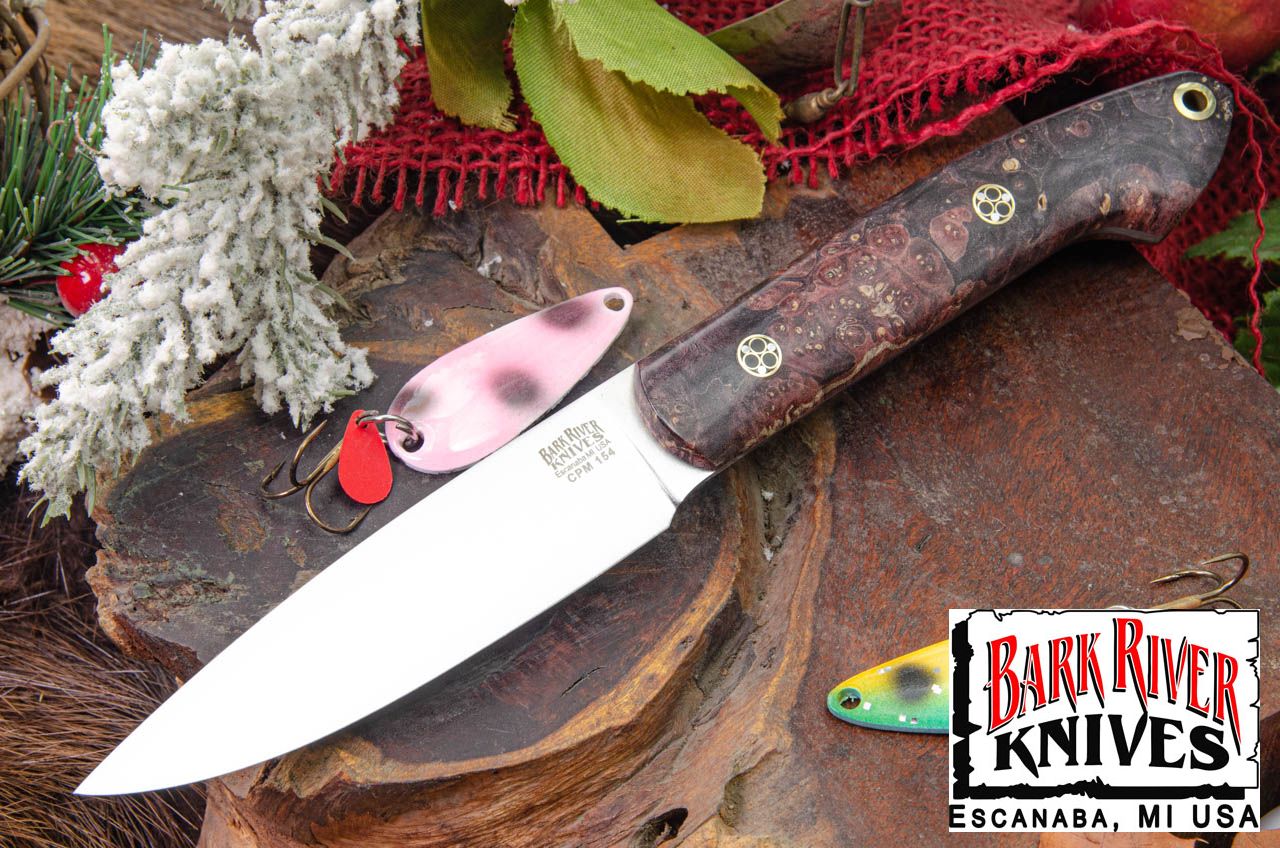 バークリバー バード ＆ トラウト CPM-154 ディープ パープル メイプルバール - モザイクピン #1