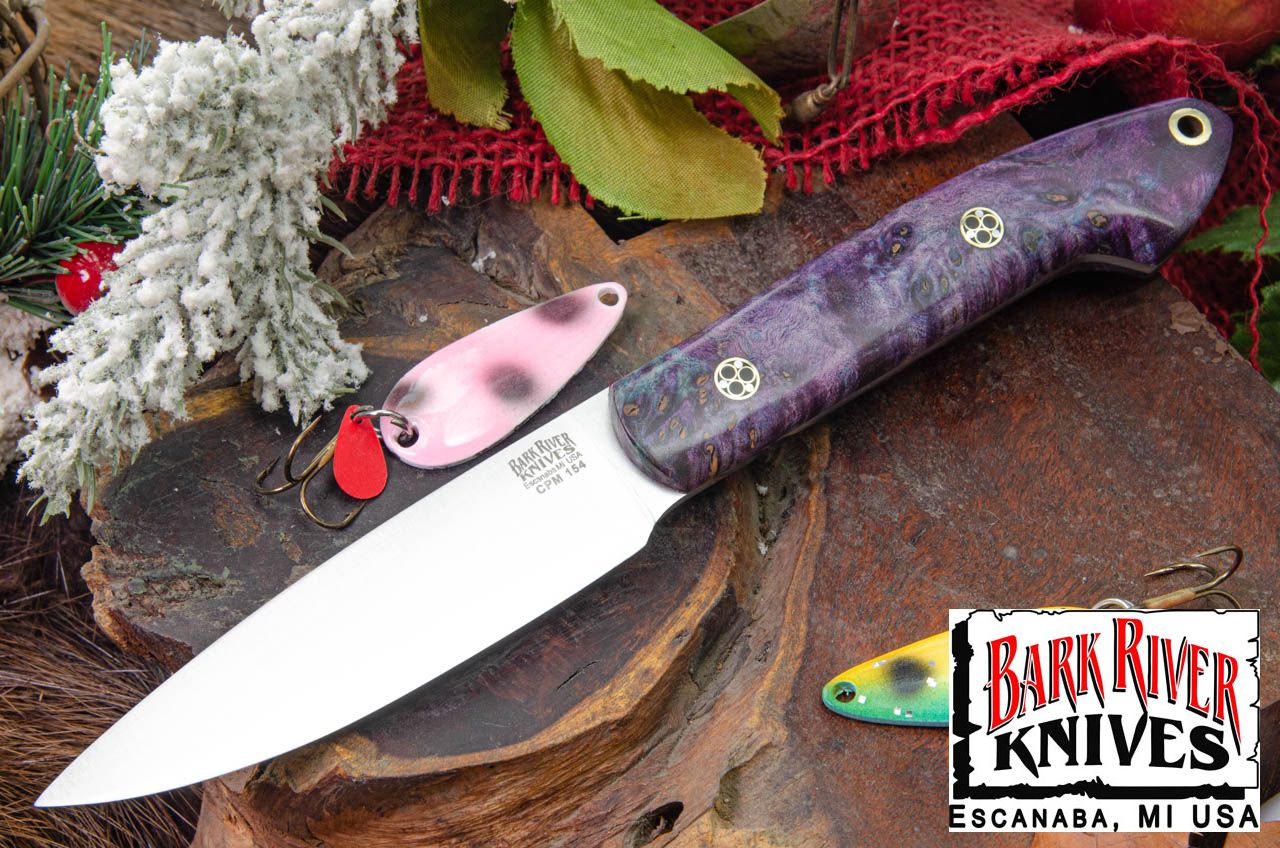 バークリバー バード ＆ トラウト CPM-154 ディープ パープル メイプルバール - モザイクピン #3