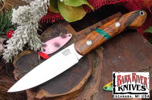 バークリバー バード ＆ トラウト CPM-154 デザートアイアンウッド - マラカイトスペーサー - レッドライナー - モザイクピン #1