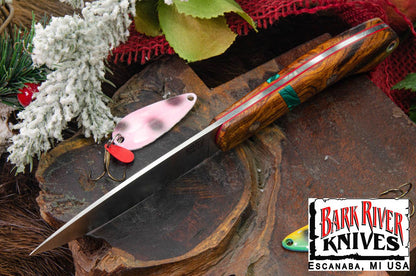 バークリバー バード ＆ トラウト CPM-154 デザートアイアンウッド - マラカイトスペーサー - レッドライナー - モザイクピン #1