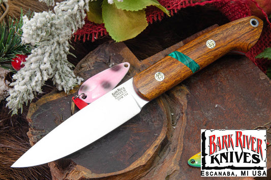 バークリバー バード ＆ トラウト CPM-154 デザートアイアンウッド - マラカイトスペーサー - レッドライナー - モザイクピン #2