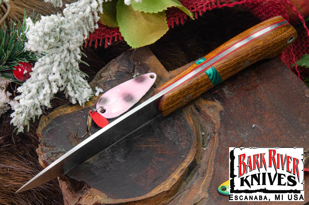 バークリバー バード ＆ トラウト CPM-154 デザートアイアンウッド - マラカイトスペーサー - レッドライナー - モザイクピン #2