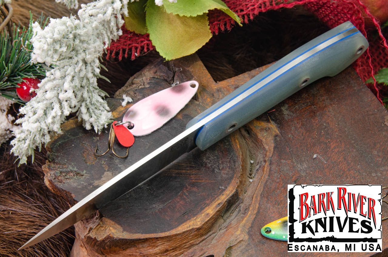 バークリバー バード ＆ トラウト CPM-154 ゴーストグリーンジェイド G-10 - マット - ブルーライナー - ホローピン