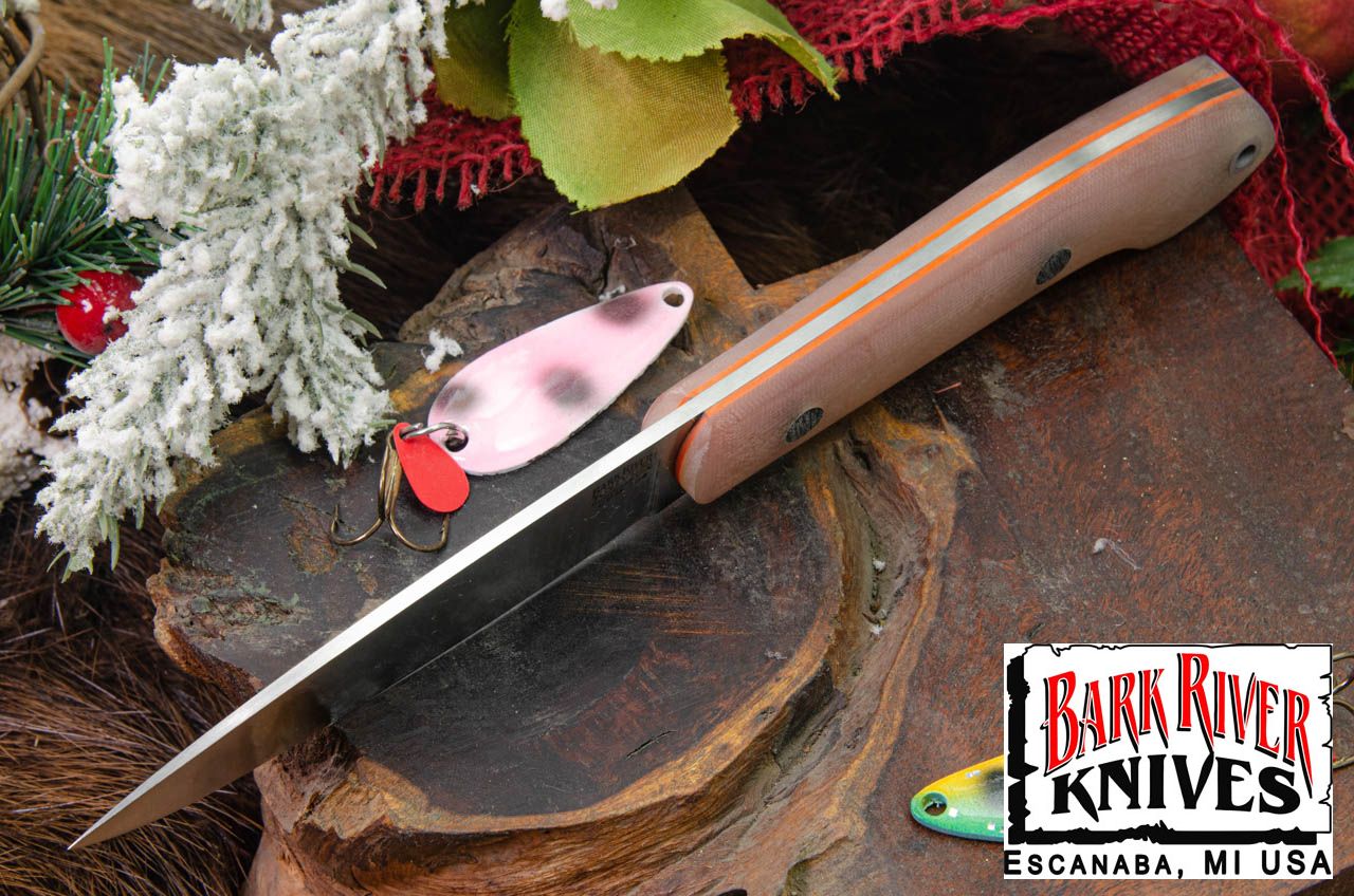 バークリバー バード ＆ トラウト CPM-154 ゴーストグリーンジェイド G-10 - マット - オレンジライナー - ブラック ピン