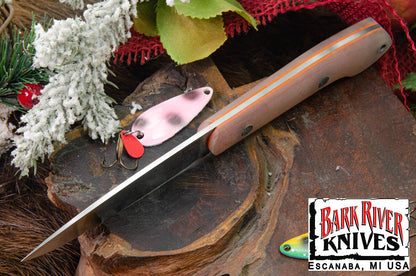 バークリバー バード ＆ トラウト CPM-154 ゴーストグリーンジェイド G-10 - マット - オレンジライナー - ブラック ピン