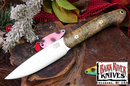 バークリバー バード ＆ トラウト CPM-154 グリーン ＆ ゴールド メイプルバール - モザイクピン #2