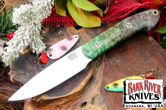 バークリバー バード ＆ トラウト CPM-154 グリーン ＆ パープル メイプルバール - モザイクピン