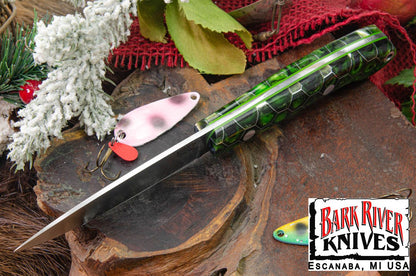 バークリバー バード ＆ トラウト CPM-154 ハルク ケージ ブードゥー レジン - ライムグリーンライナー #1