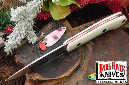 バークリバー バード ＆ トラウト CPM-154 アイボリー G-10 - レッドライナー - ブラック ピン