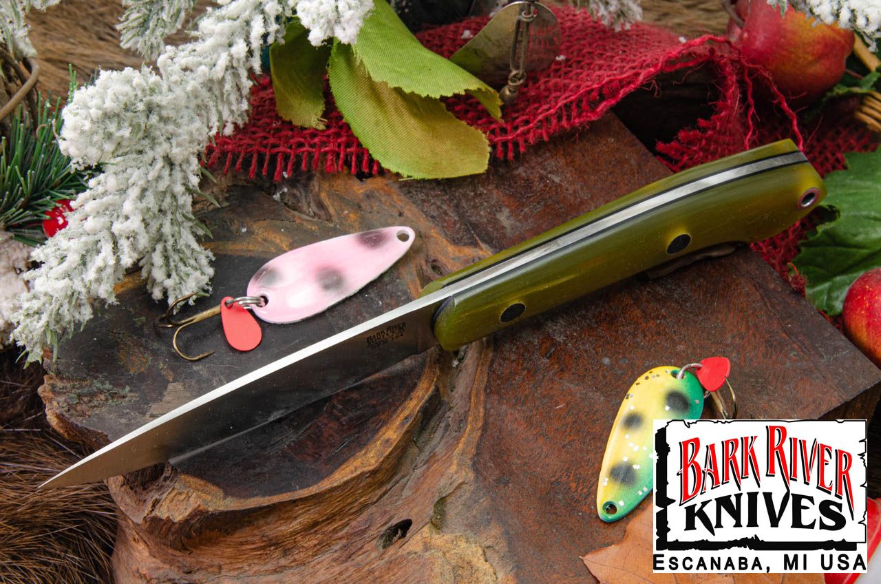 バークリバー バード ＆ トラウト CPM-154 ラガー G-10 - ブラック ライナー ＆ ピン