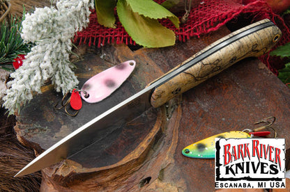 バークリバー バード ＆ トラウト CPM-154 ナチュラル スパルテッド メイプル - ブラック ライナー - モザイクピン #2