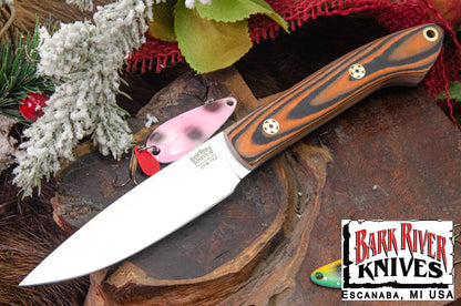 バークリバー バード ＆ トラウト CPM-154 オレンジ ＆ ブラック シュアタッチ - マット - グロウ インザ ダーク ライナー - モザイクピン