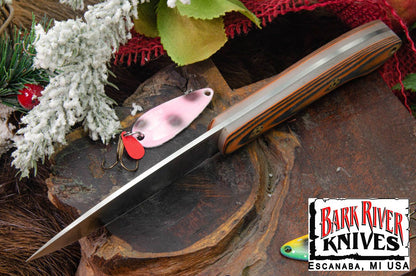 バークリバー バード ＆ トラウト CPM-154 オレンジ ＆ ブラック シュアタッチ - マット - グロウ インザ ダーク ライナー - モザイクピン