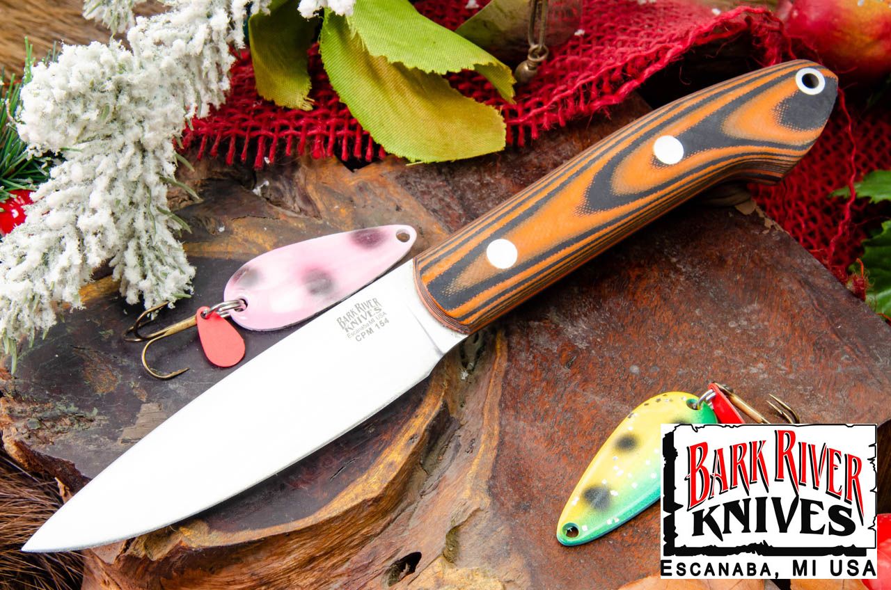 バークリバー バード ＆ トラウト CPM-154 オレンジ ＆ ブラック シュアタッチ - マット - オレンジライナー