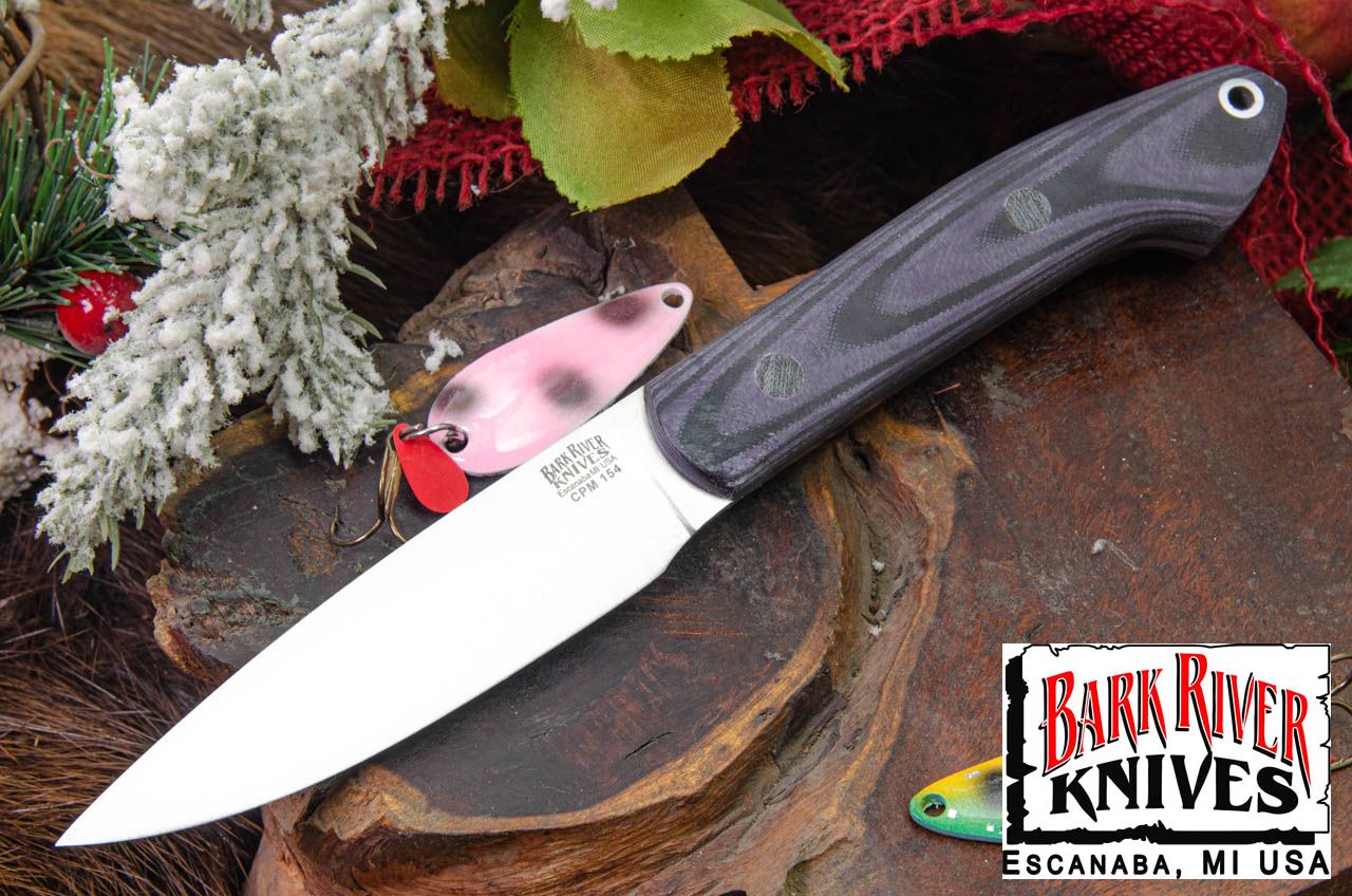 バークリバー バード ＆ トラウト CPM-154 パープル ＆ ブラック シュアタッチ - マット - パープル ライナー - ブラック ピン