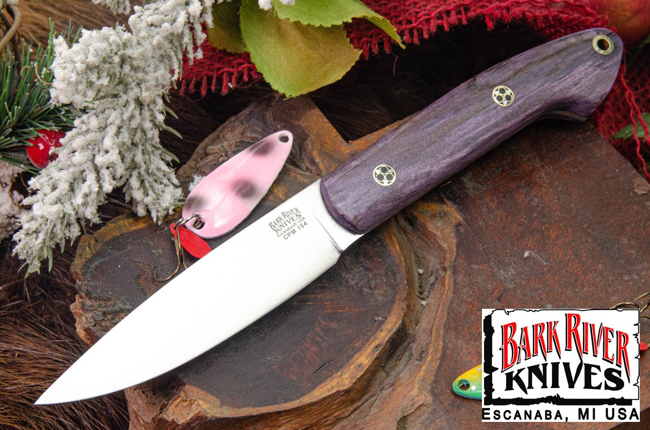 バークリバー バード ＆ トラウト CPM-154 パープル スパルテッド メイプル - モザイクピン #1