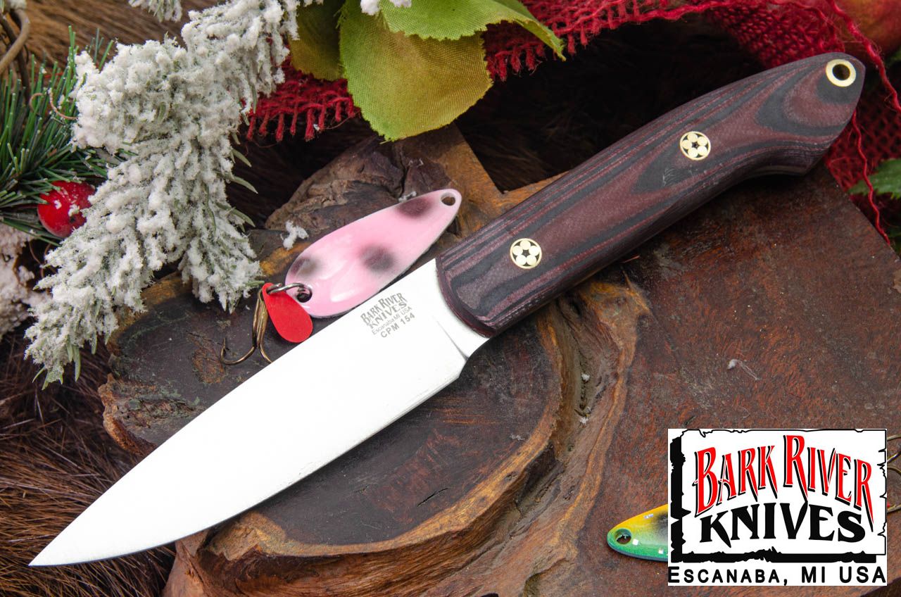 バークリバー バード ＆ トラウト CPM-154 レッド ＆ ブラック シュアタッチ - マット - シック レッドライナー - モザイクピン