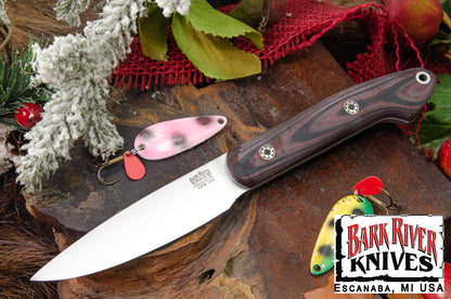 バークリバー バード ＆ トラウト CPM-154 レッド ＆ ブラック シュアタッチ - マット - ホワイト ライナー - モザイクピン