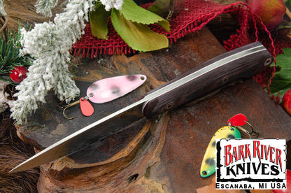 バークリバー バード ＆ トラウト CPM-154 レッド ＆ ブラック シュアタッチ - マット - ホワイト ライナー - モザイクピン