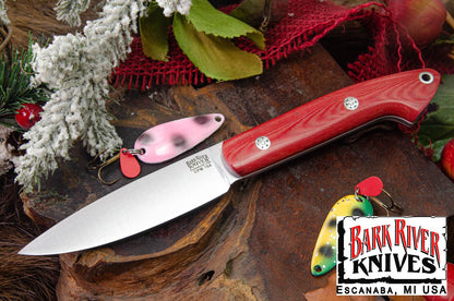 バークリバー バード ＆ トラウト CPM-154 レッド リネン マイカルタ - ホワイト ライナー - モザイクピン