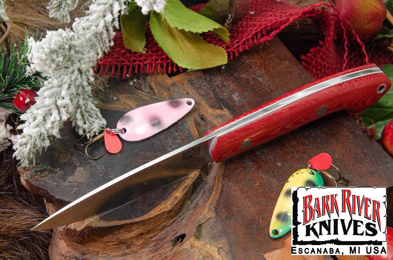 バークリバー バード ＆ トラウト CPM-154 レッド リネン マイカルタ - ホワイト ライナー - モザイクピン