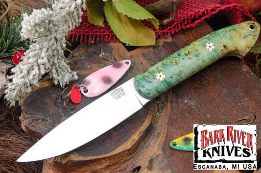 バークリバー バード ＆ トラウト CPM-154 ティール ＆ ゴールド メイプルバール - モザイクピン