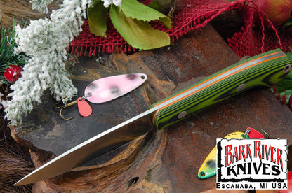 バークリバー バード ＆ トラウト CPM-154 トキシック ＆ ブラック シュアタッチ - マット - オレンジライナー