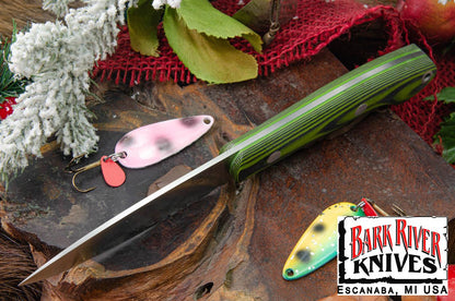 バークリバー バード ＆ トラウト CPM-154 トキシック ＆ ブラック シュアタッチ - マット - トキシック グリーンライナー