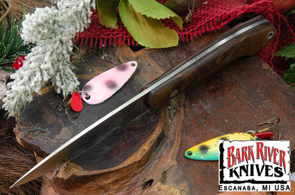 バークリバー バード ＆ トラウト CPM-154 ウォールナットバール - ブラック ライナー - モザイクピン #1