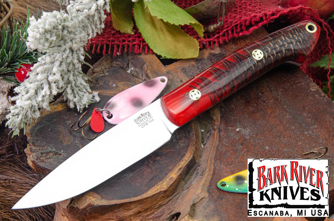 バークリバー バード ＆ トラウト CPM-154 レッド パインコーン - モザイクピン