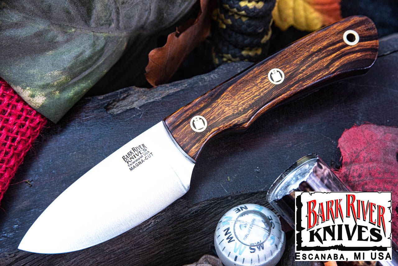 バークリバー PSK EDC MagnaCut デザートアイアンウッドバール - ブラック ライナー - モザイクピン #2