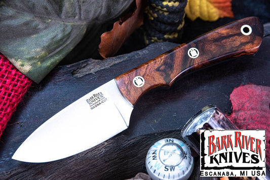 バークリバー PSK EDC MagnaCut デザートアイアンウッドバール - ブラック ライナー - モザイクピン #3