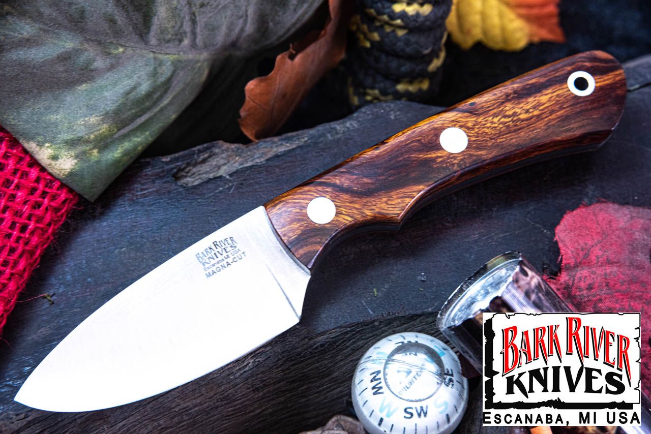 バークリバー PSK EDC MagnaCut デザートアイアンウッドバール - ブラック ライナー #1