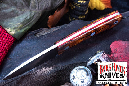 バークリバー PSK EDC MagnaCut デザートアイアンウッドバール - レッドライナー #1